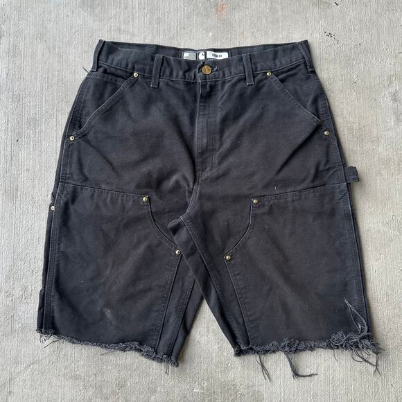 Vintage Y2K Carhartt black double knee work wear carpenter pants - Picture 1 of 6